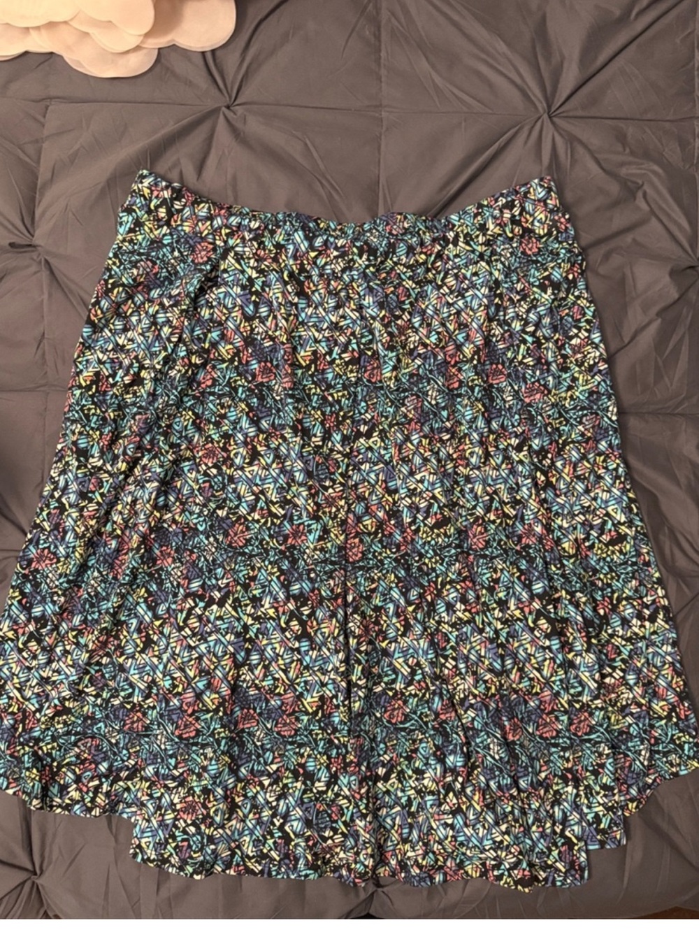LuLaRoe Multicolor Geometric Circle Skirt